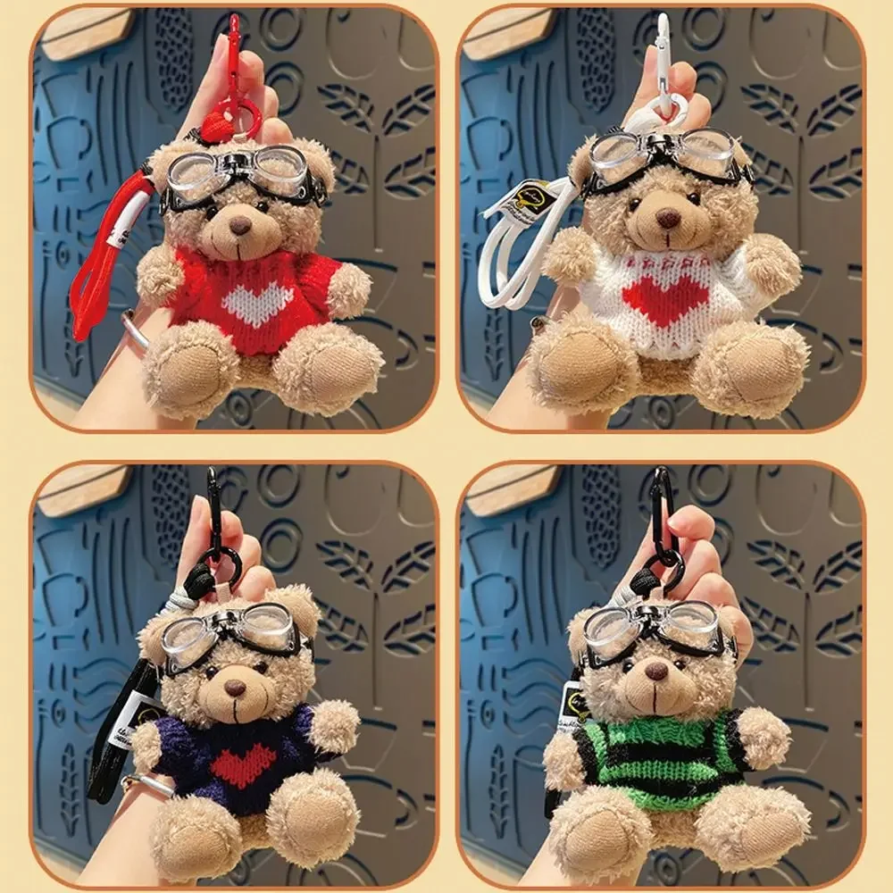Brown Bear Doll Cartoon Plush Bear Pendant Bag Accessories Cute Plush Hangings Ornament