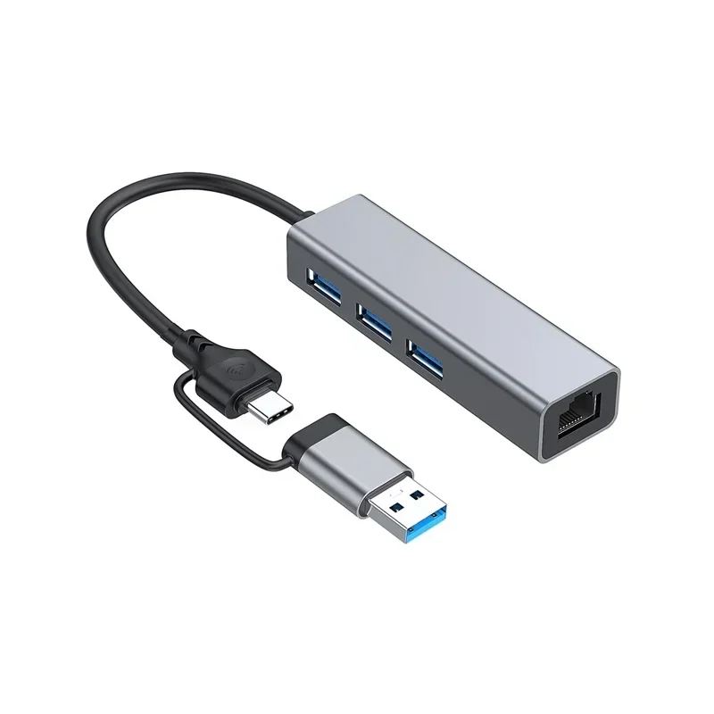 

USB Ethernet Adapter 1000/100Mbps USB3.0 HUB RJ45 Lan for Laptop PC Xiaomi Mi Box Macbook Windows USB-C HUB Network Card