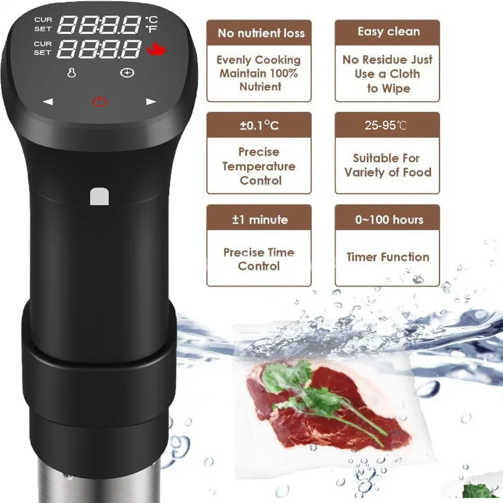 Low Temperature Slow Cooker Beef Steak Machine LCD Cooking Stick 5