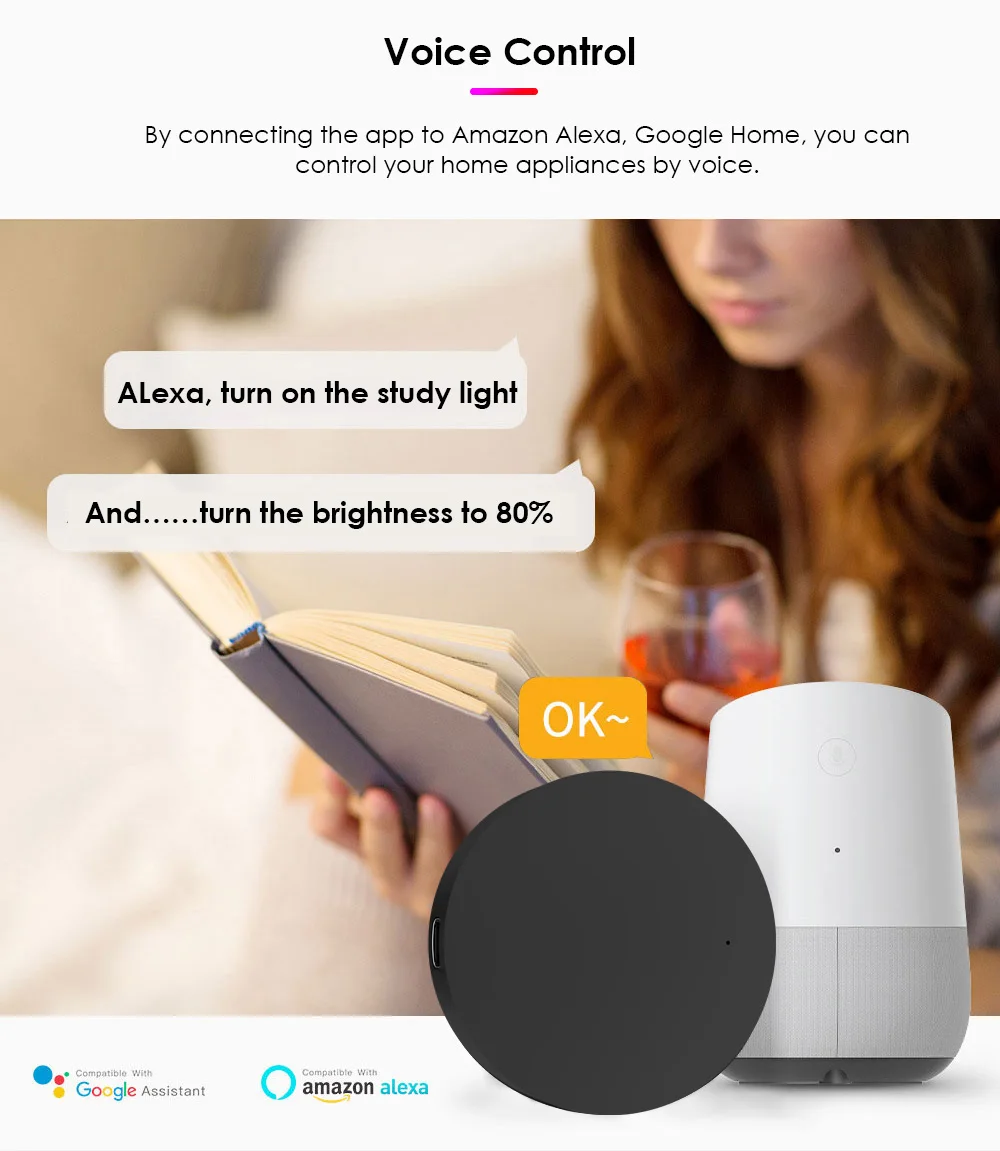 Tuya IR Smart Remote Control Smart WiFi Universal Home Gadgets Control For TV DVD AUD Alexa Google Home Life smart ir remote control bluetooth voice remote control smart universal remote control wireless remote controller