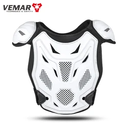 Youth Body Protection Armor Vest for Outdoor Sports Activities (Kids - White Armor)