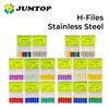 JUMTOP 6Pcs/Box Dental H Files 21mm/25mm Stainless Steel Endodontic Root Canal Files Hand Use Files Dentist Treatment Tools 1