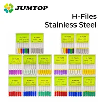 JUMTOP 6Pcs/Box Dental H Files 21mm/25mm Stainless Steel Endodontic Root Canal Files Hand Use Files Dentist Treatment Tools 1