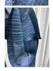 Miyake Pleated Denim Suit Women's Spring Summer 2025 New Long-sleeved Short Coat High-waisted Casual Pants Fashion Two-piece Set 6