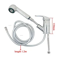 ห้องน้ําสปริงเกลอร์ท่อยืดหยุ่นมือถือหมุนได้ RV ดึงออกก๊อกน้ําฝักบัวร้อน/เย็นเต้าเสียบสําหรับคาราวานเรือ motorhome 3