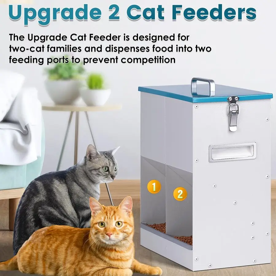 Two feeding ports designed to reduce competition