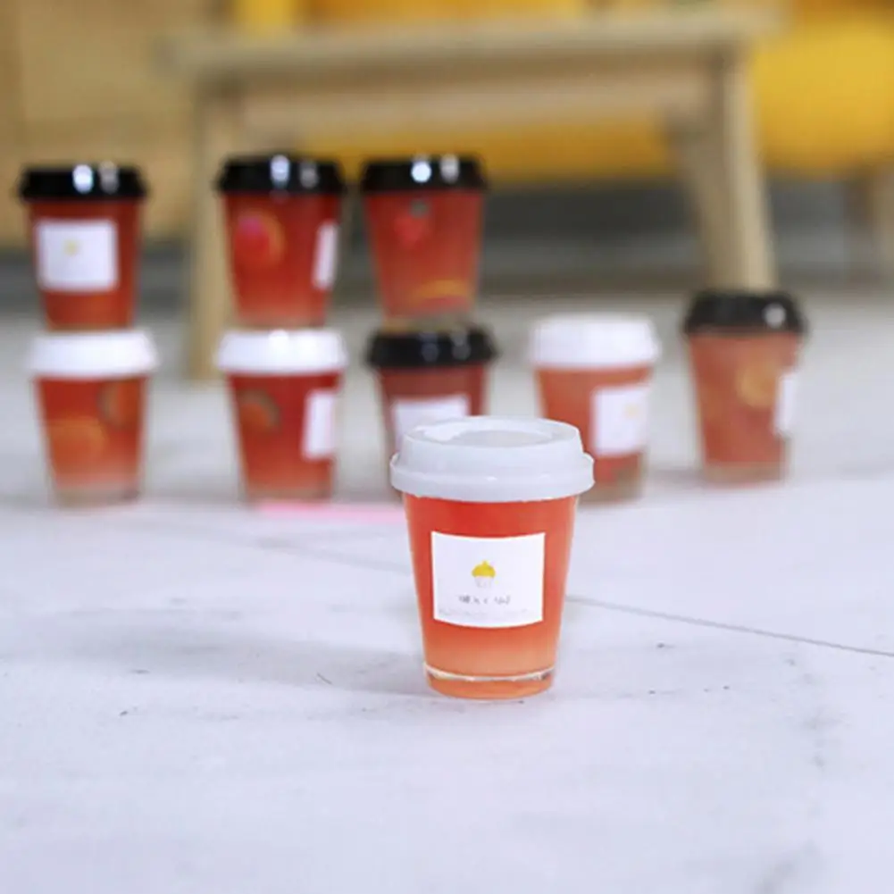 

1Set Delicate Portable Smooth Surface Tiny Doll House Miniature Fruit Tea for Children Miniature Food Mini Food Toy