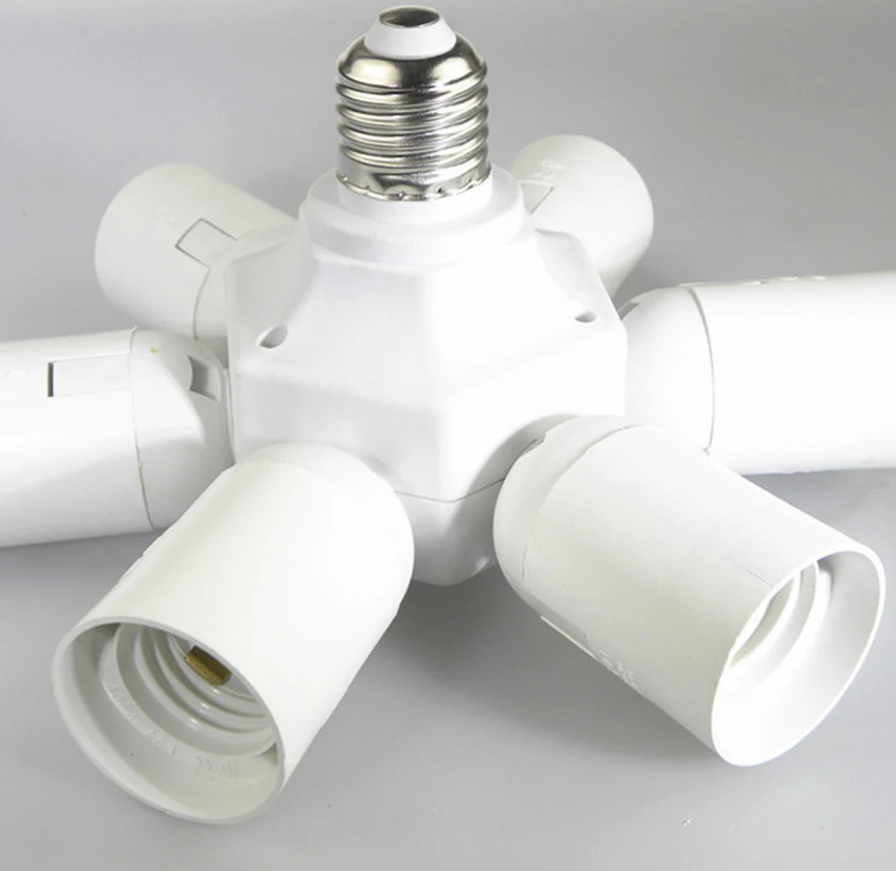 E27 Base Socket Splitter Adapter Standard Base Bulbs Socket Holder E27 to Bulb LED Bulb Lamp Holder
