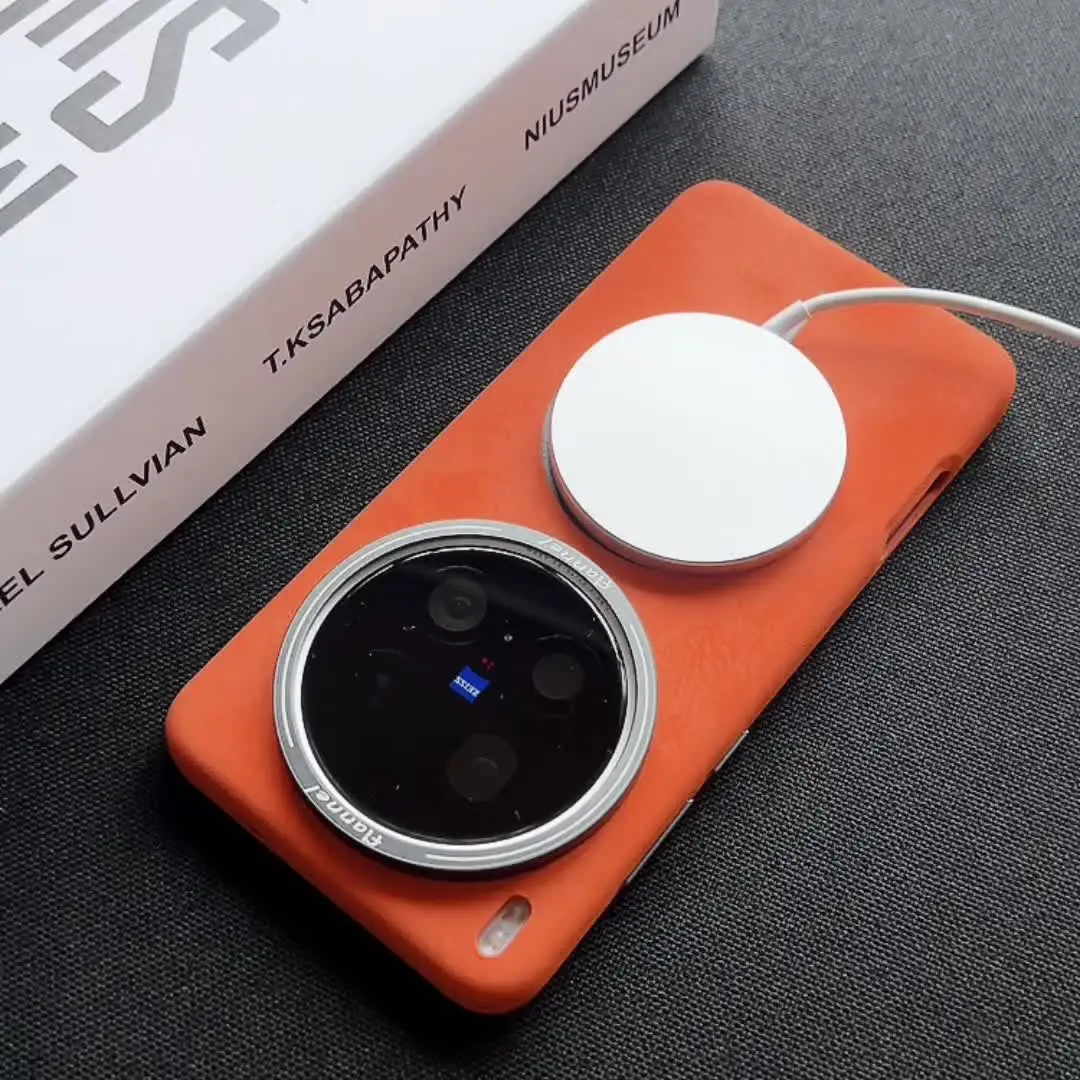 حافظة جلدية أصلية ممتازة لهاتف VIVO X200 Ultra X200 Pro Mini X200S X100 Ultra X100SPro X100S Magsafe غطاء كمبيوتر صلب للشحن