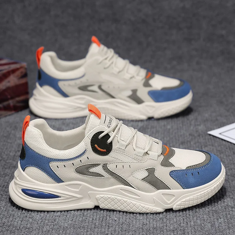 

Men‘s Sneakers 2024 New Breathable Casual Shoe Outdoor Comfort Sport Running Shoes for Men Lace Up Trainer Shoes Tenis Masculino
