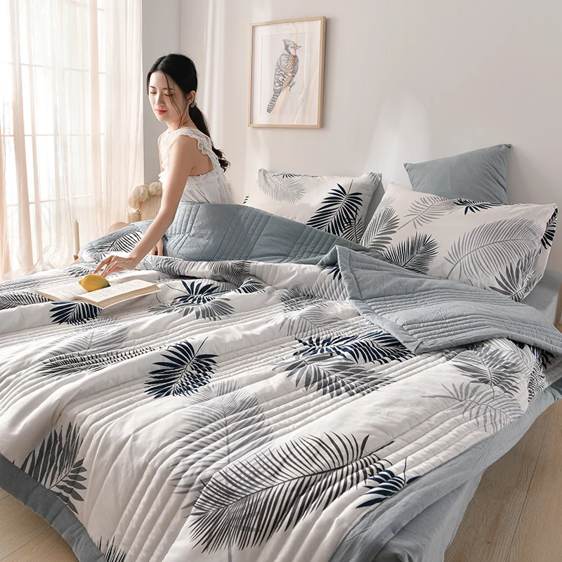 Summer quilt simple style duvet for summer double bed linen quilted 150X200