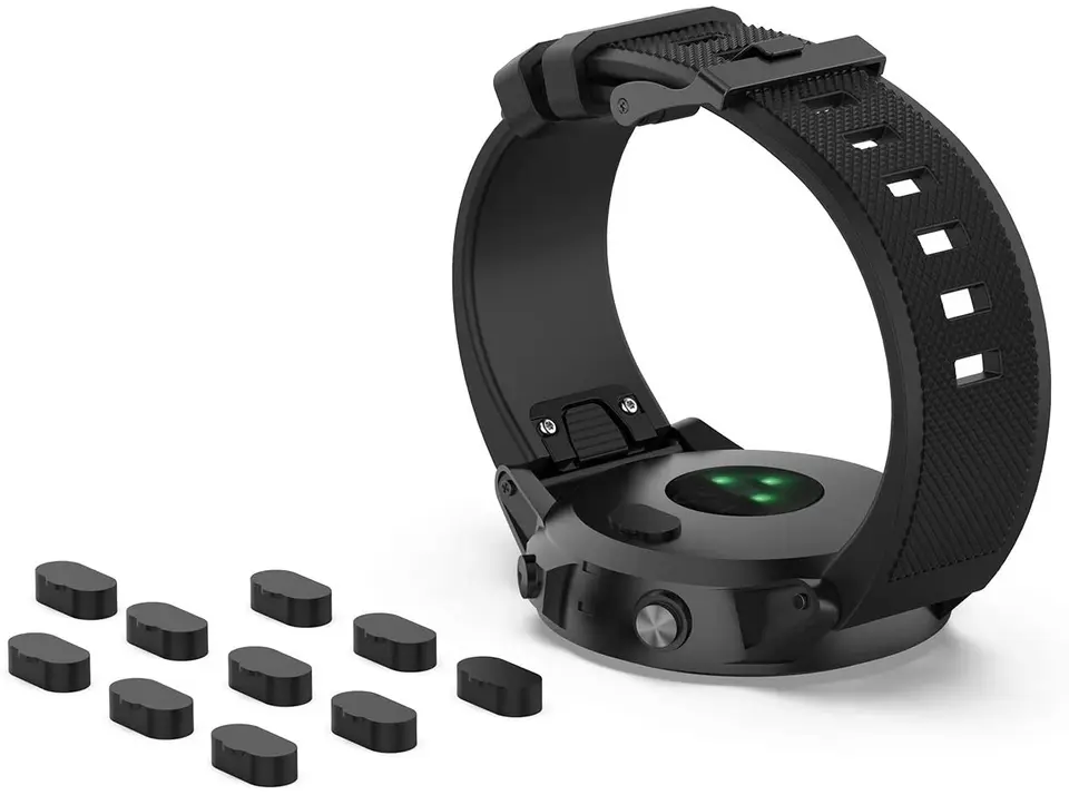 10 Tapones Antipolvo Para Puerto De Carga Garmin - Compatible Con Varios Modelos Forerunner, Fenix, Venu...