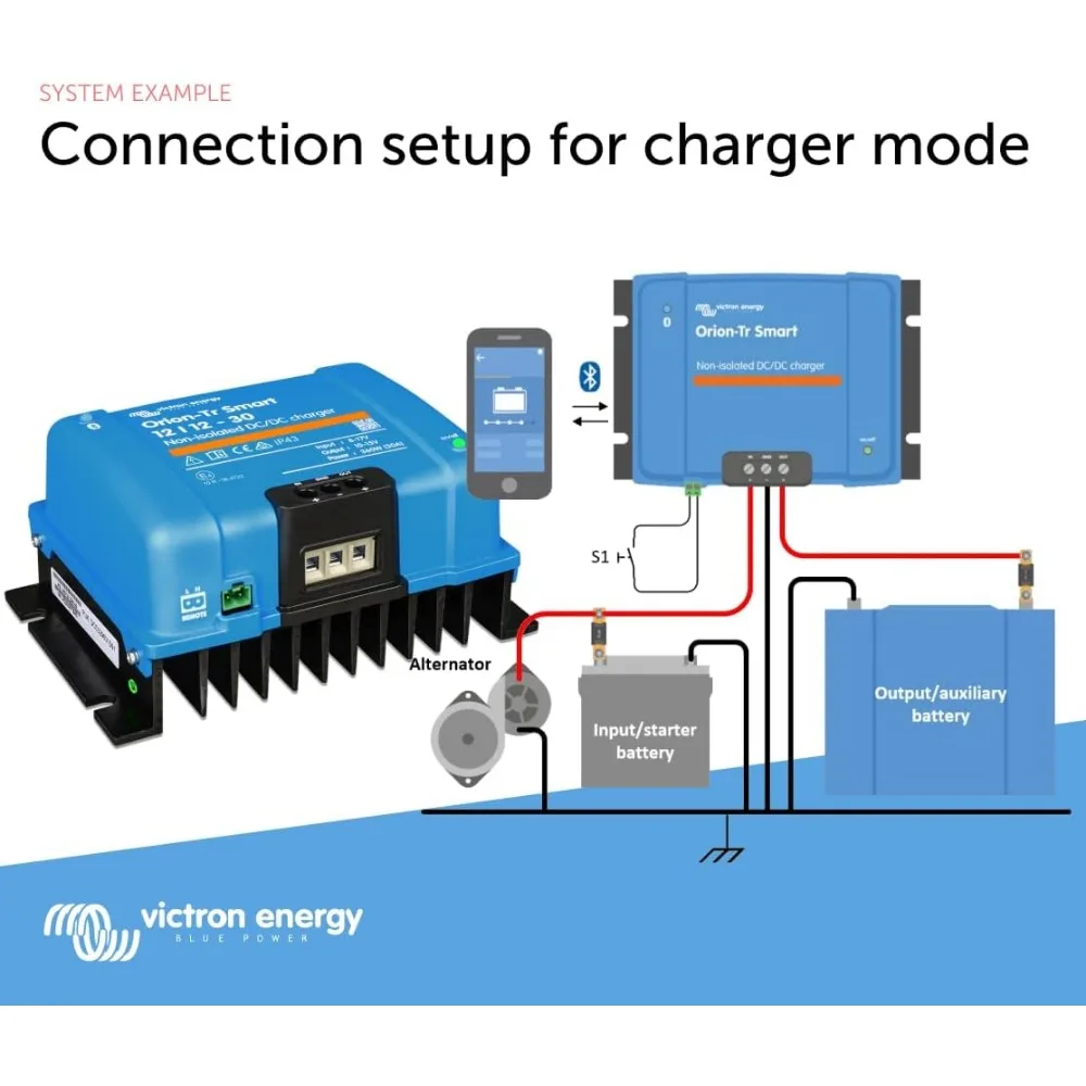 Orion-Tr Smart DC to DC Charger (Bluetooth) - 12/12-Volt 30 amp 360-Watt - Battery Charger for Dual Battery Systems 4