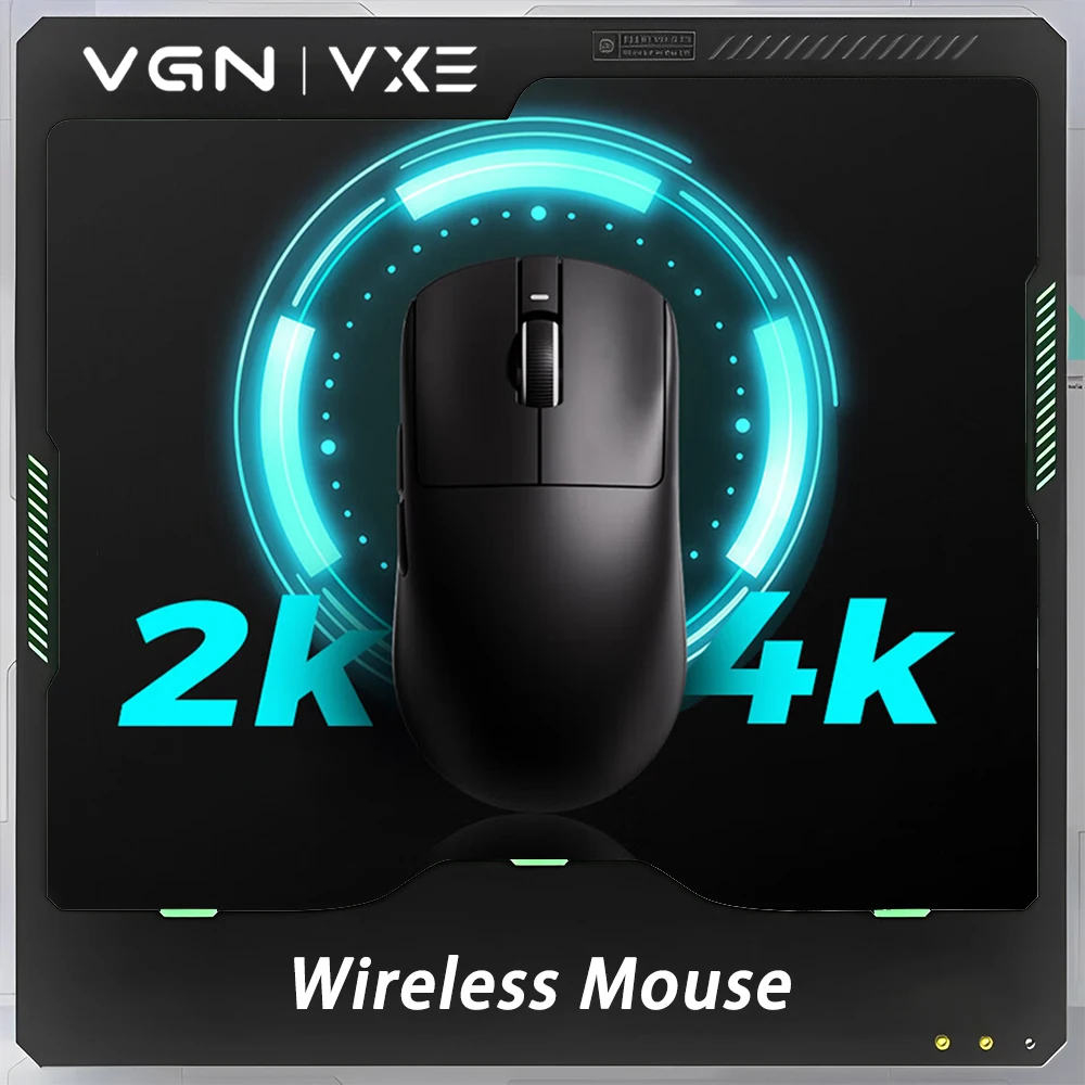 Vgn-dragonfly r1 Mouse para Jogos sem Fio Velocidade Inteligente x Baixo Atraso pc Gamer Presentes de Escritório Sensor Paw3395 Nórdico 52840 Fps Vxe