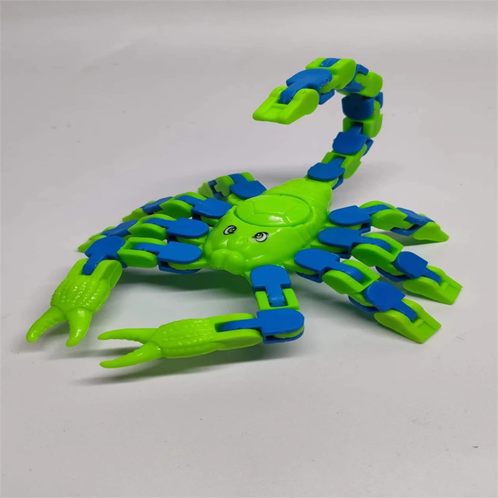 Decompression Gyro Creative Toys Children Toys Stress Relief Disassemble And Spell At Will Variable Chain Scorpion