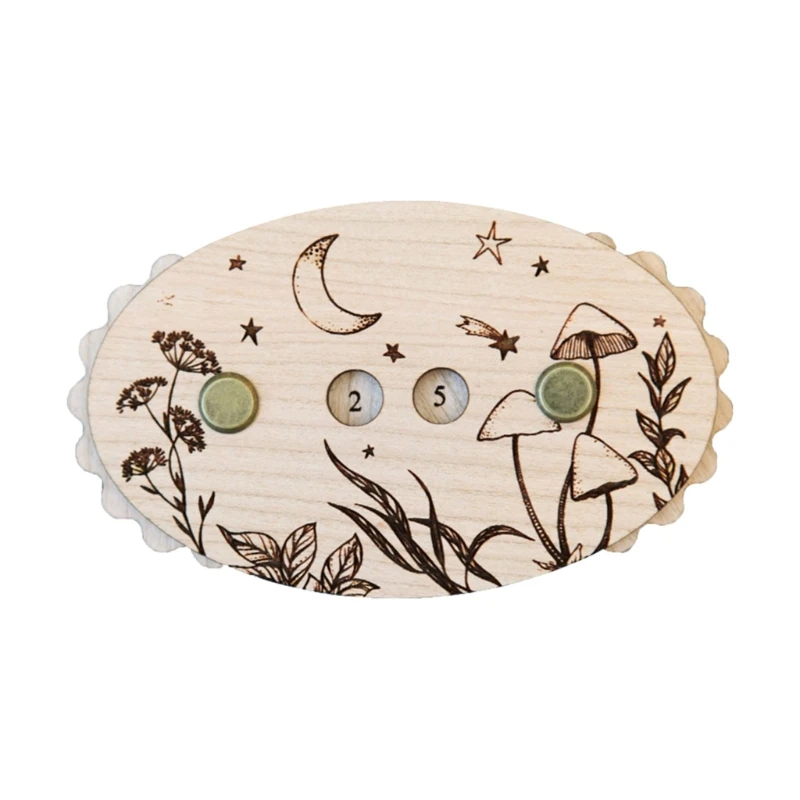 

Knitting Row Counter Crochet Row Counter Wooden Knitting Stitching Row Crocheting Counter for Knitting Sweater Hat Scarf