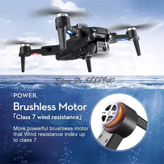 WIFI FPV 8K Aerial Photography Radio Control Quadcopter 2.4G 360° Obstacle Avoidance Route Planning Brushless Motor RC Drone Toy 4
