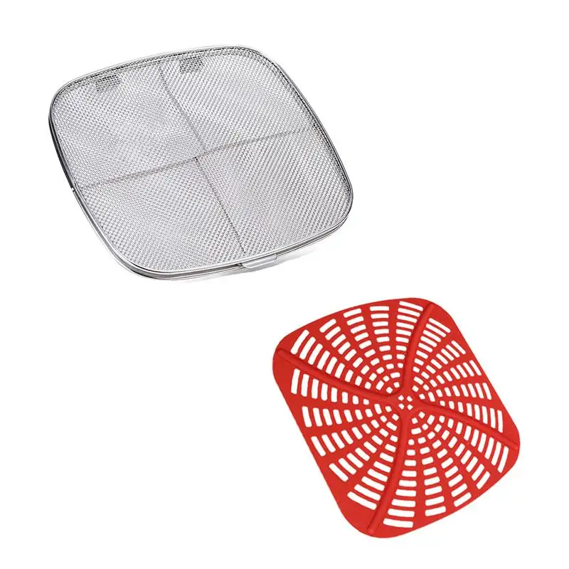 Dropship Stainless Steel Splatter Shield For Ninja Foodi FG550, Air Fryer  Accessories For Ninja Foodi 5-in-1 Indoor Grill to Sell Online at a Lower  Price