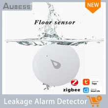 

Aubess ZigBee Tuya Water Leak Detector Flood Sensor Water Tank Full Water Linkage Alarm Smart Life APP Remote Monitoring