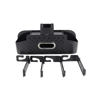 Organizer per sedile posteriore per auto in ABS multifunzione con scatola portaoggetti con gancio Porta fazzoletti Tazza per bevande Decorazione per interni auto