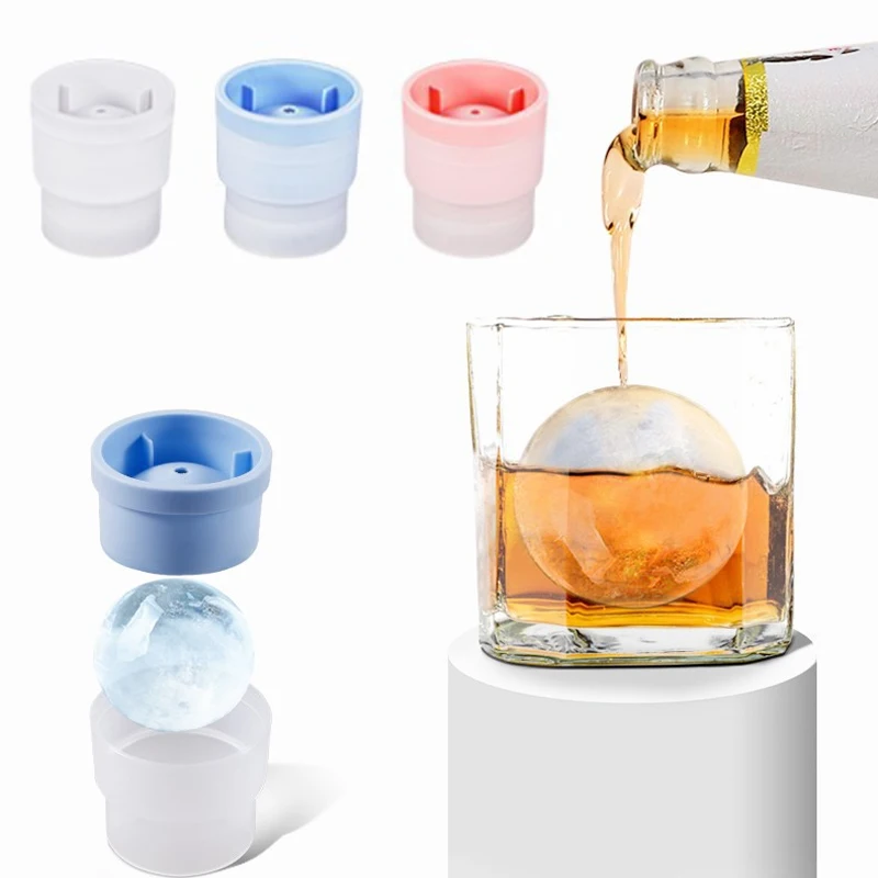 Silicone Ice Mold Ice Ball Mold Maker DIY Whiskey Jelly Cocktail Drink Hockey Making Tools