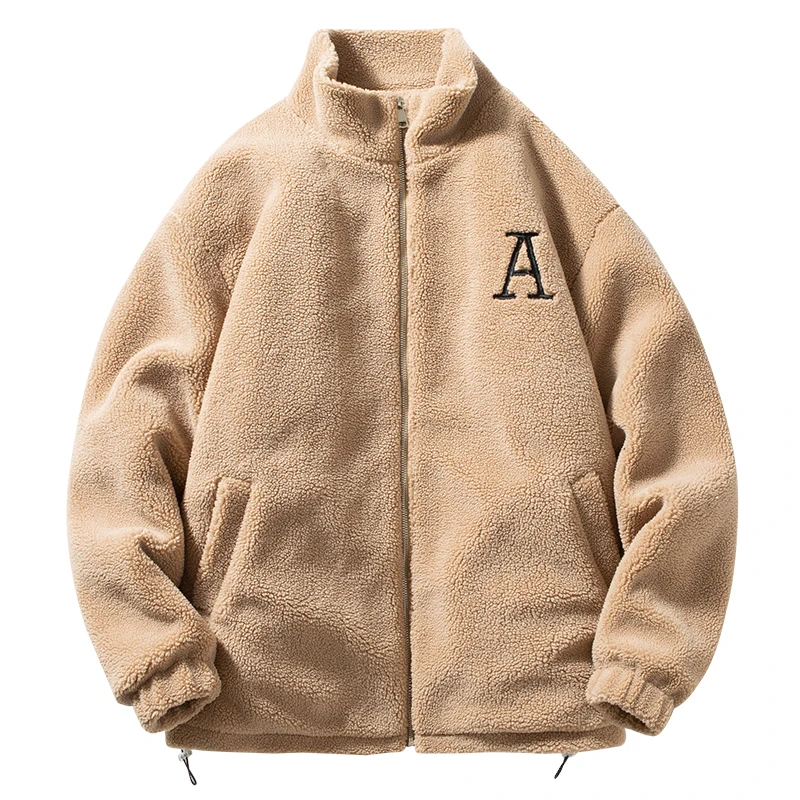Winter Mens Woolen Fleece Jackets And Coats 2023 Casual Windbreaker Warm Outwear