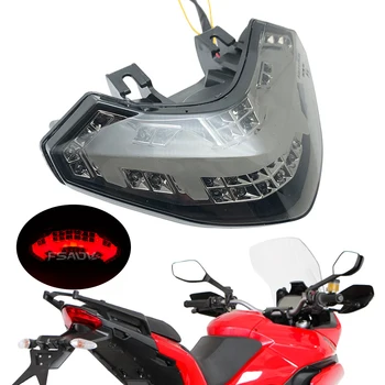 Per Ducati Multistrada 1200 2010 2011 2012 2013 2014 Accessorio moto LED Fanale posteriore integrato Indicatori di direzione posteriori Luce