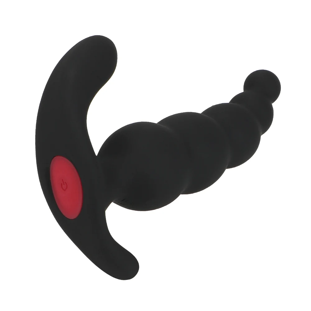 Silicone Anal Beads Vibrator With Wireless Remote Control Plug_voghion.com