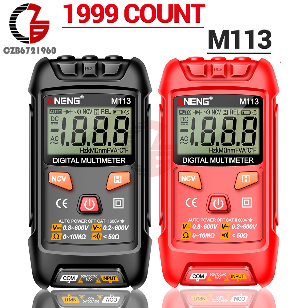 ANENG M113 Mini Digital Multimeter AC/DC Voltage Meter 1999 Counts Multimetro Ohm NCV Resistance Volt Tester Electricity Tools