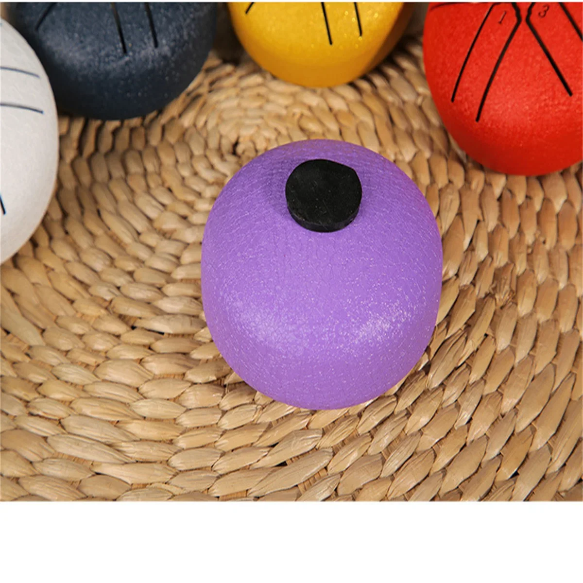 3 Inch Mini Karate Drum, Iercussion Instrument, 6 notes, Steel Tongue, Used for Meditation, Yoga,Beginner