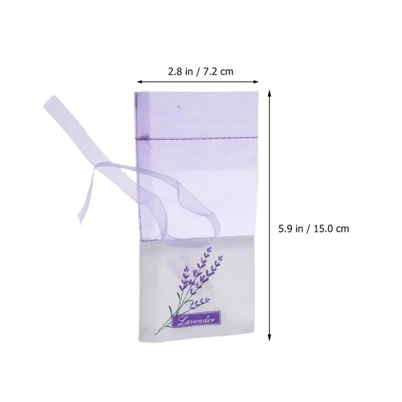 25pcs Empty Lavender Bags Lavender Sachet Bag Fragrance Pouch Floral Printing Fragrance Pouch Sachets Bag for Relaxing Sleeping