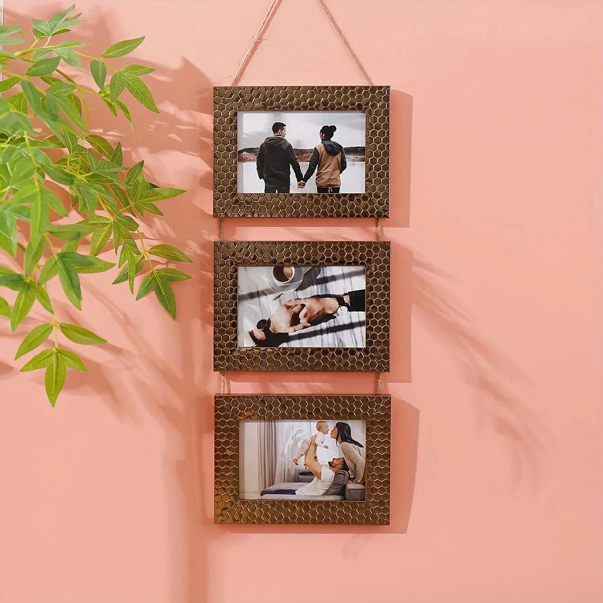 1pc Triplet Photo Frame Poster Display Photo Frame Family Photo Wall Decoration Photo Frame Set Pet Photo Couple Group Photo Cre