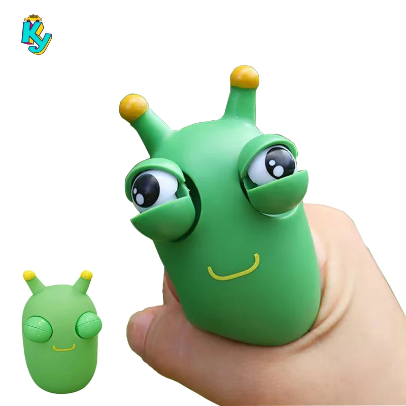 

Hot Sale Grass Worm Squeeze Eyeball Toy Decompression Toys Stress Reliever Anti-stress Fidget Spoof Scare Toys Christmas Gifts