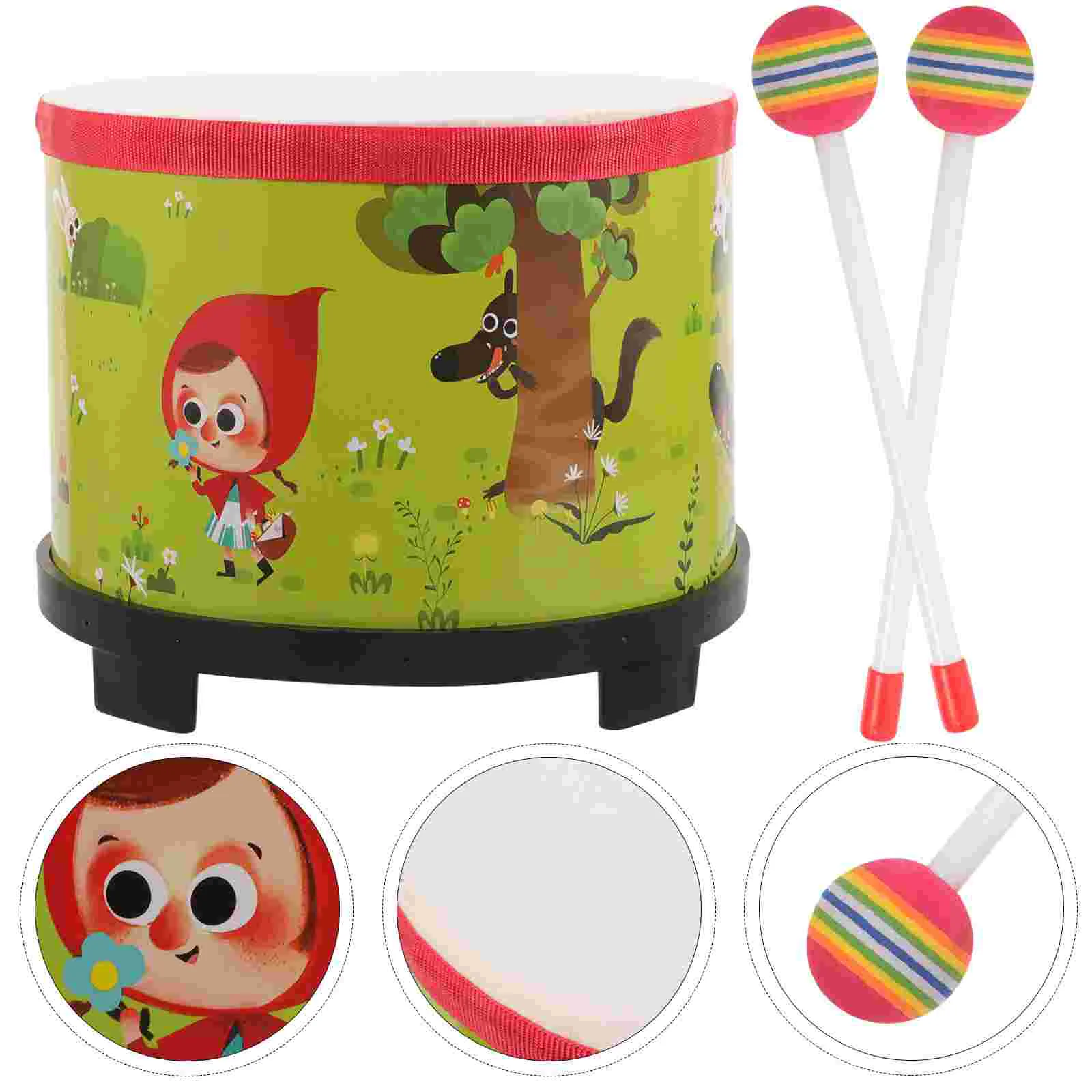 

Educational Floor Drum Kids Floor Drum Music Instrument Floor Drum Beginner Floor Drum with Mallets