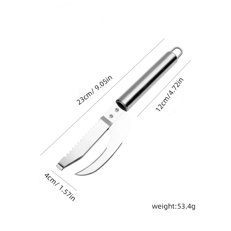 Fish Scaler Tool Seafood Fish Cutter Scraping Fish Cleaning Remover Cleaner Kill Fish Scraper Tools Bone Tweezers Kitc