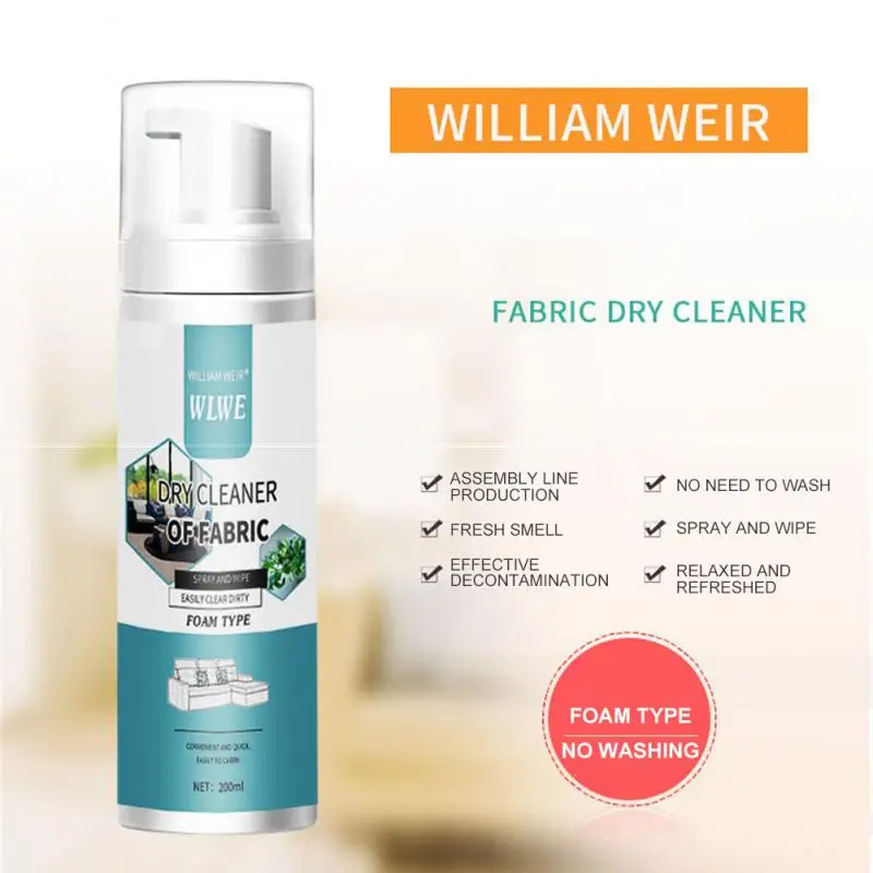 Carpet Cleaning Agent House Cleaning Water-free Mattress Decontamination Ingredient Safety Fabric Cleaner Stubborn Stain Cleaner
