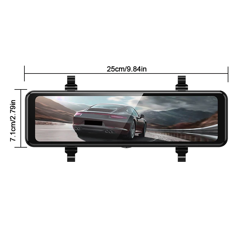 Carlover DVR Dash Camera Rear View Mirror 1 Channels with Wifi Front and Cabin Video Recorder car black box