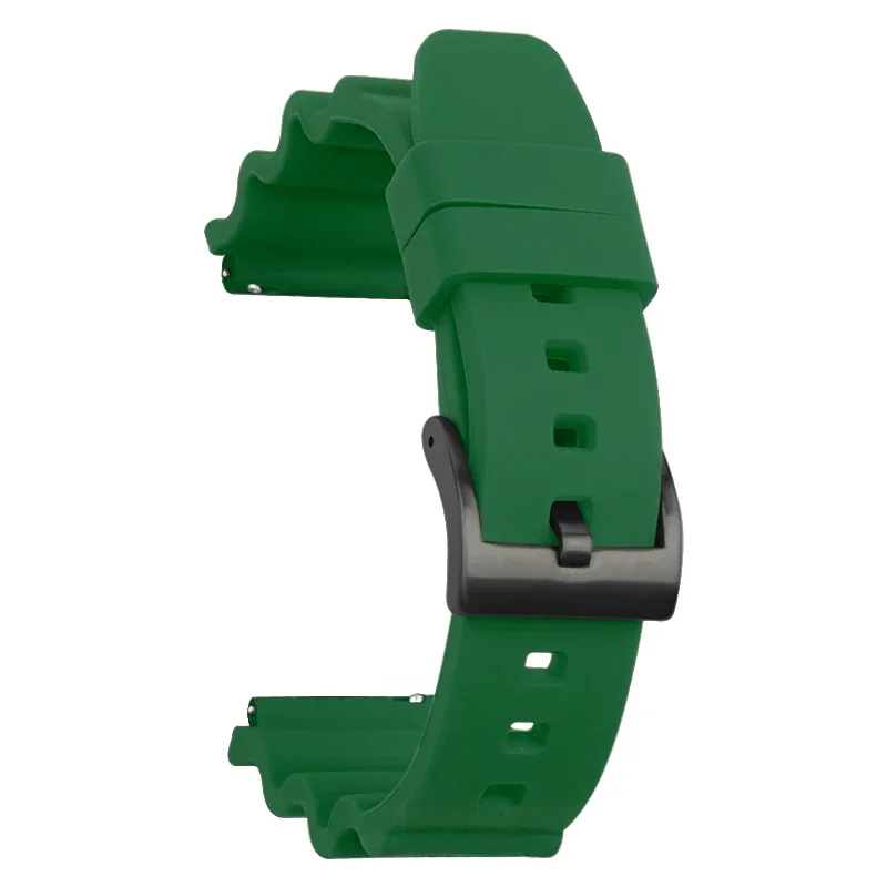 Waterproof Silicone Rubber Diving Strap for Men's Sport Watches with Quick Release (20mm & 22mm)