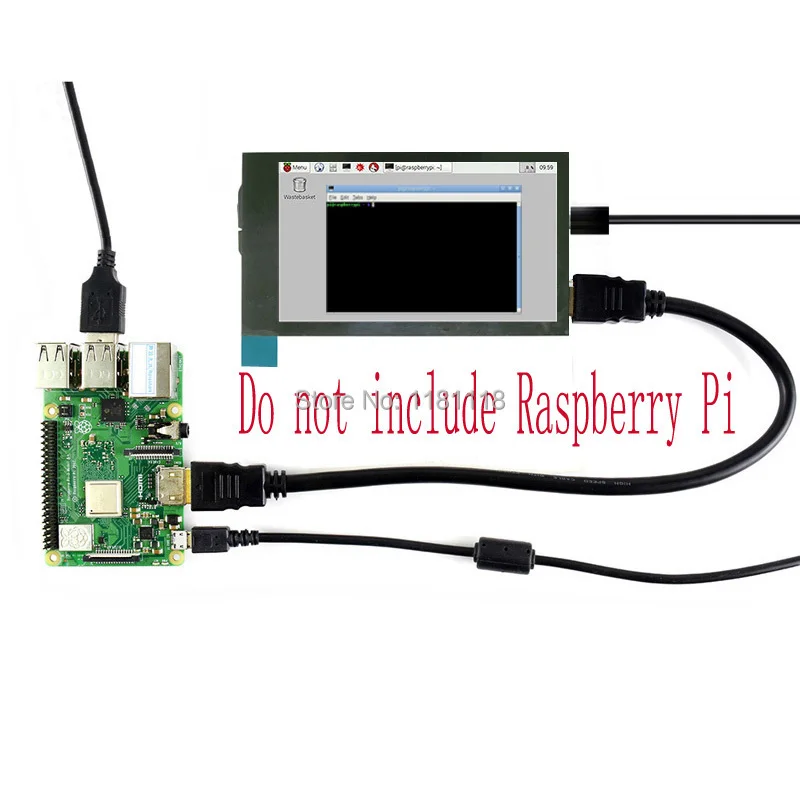Raspberry pi 4b Tela de Toque Capacitivo Lcd Ips Display Compatível com Hdmi 480 × 800 Pi4 3b Mais Jetson Nano 3.5