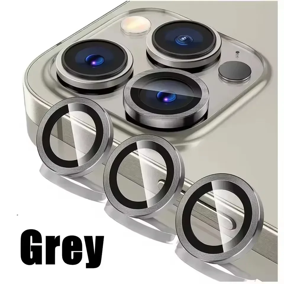 3Pcs Metal Lens Protector Glass - Premium Back Camera Protection Film