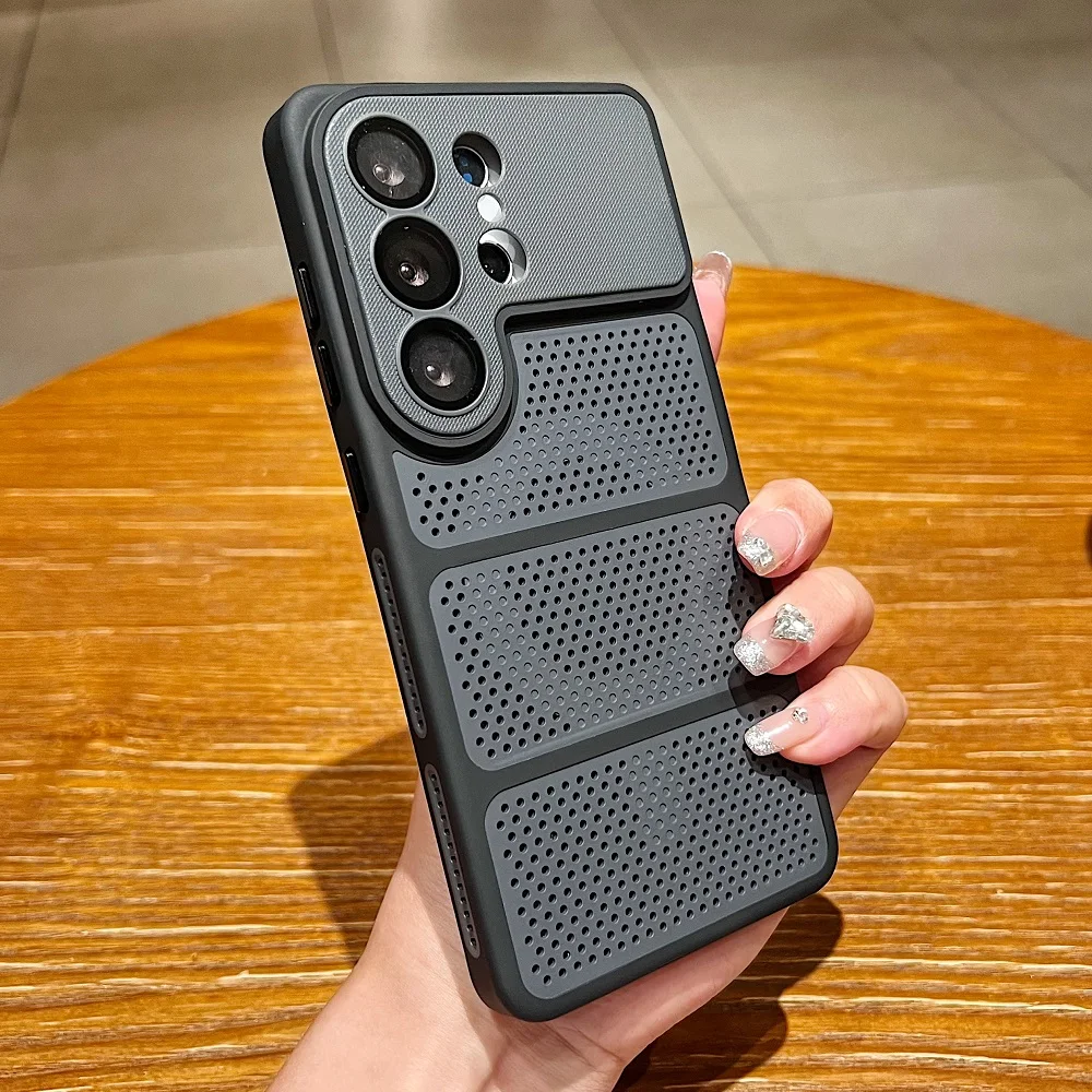 Luxury Heat Dissipation Camera Protection Phone Case with Magnetic Charging and Shockproof Cover