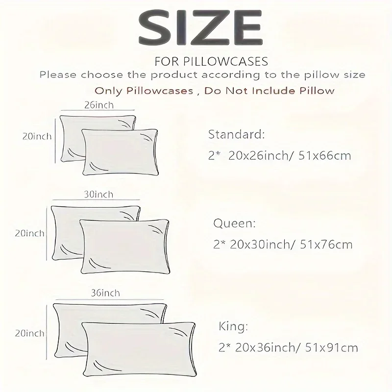 4PCS Satin Pillowcases for Hair and Skin, 100% Polyester Non-Woven Satin Fabric, 6
