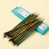 12pcs Box Wooden Lead Pencils with Top Eraser Triangle Comfortable Grip HB Pencil for School Office Writing Supplies Stationery 5