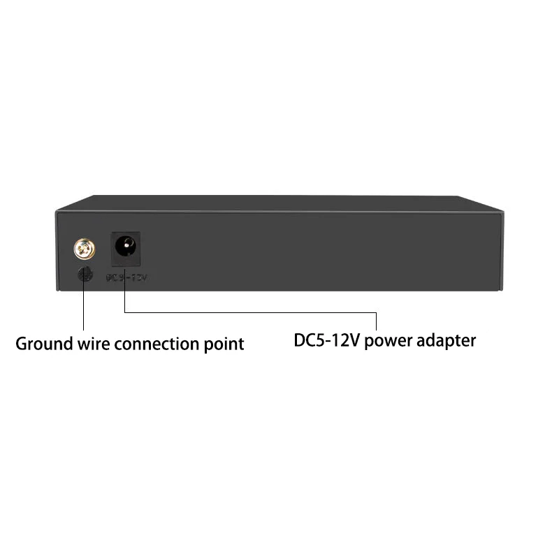 5개의 RJ45 포트 100Mbps 이더넷 스위치 2.5GBASE-T 네트워크 스위치 10기가비트 업링크 플러그 앤 플레이 허브 인터넷 분배기 팬리스
