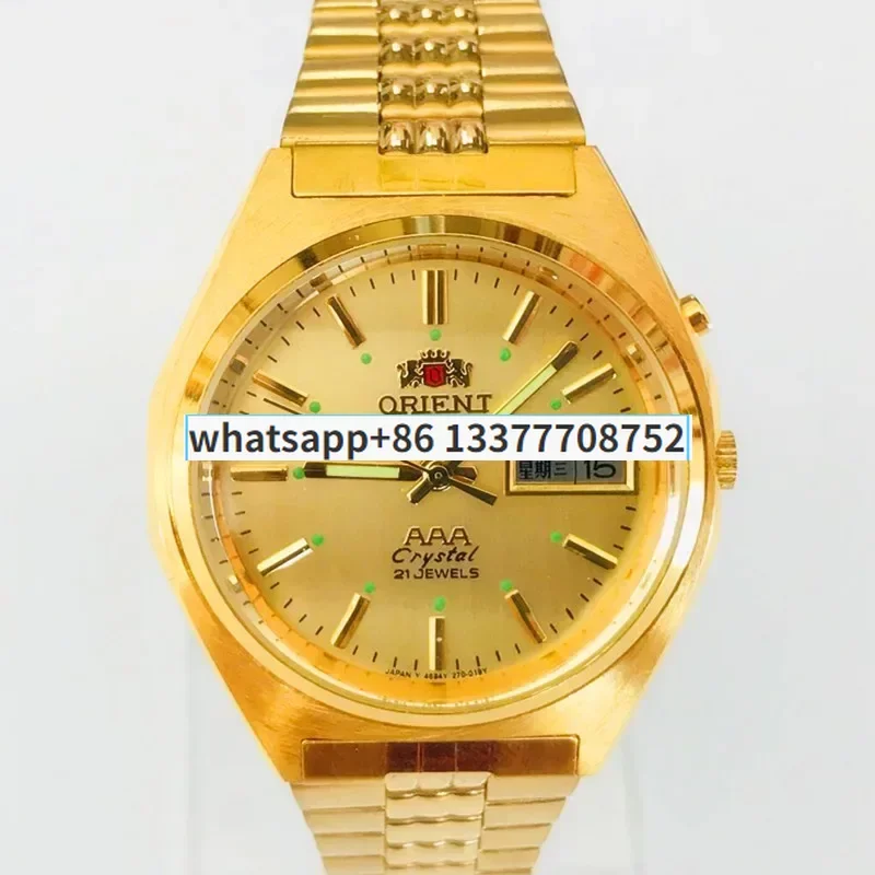 

Japan Orient Double Lion fully automatic mechanical watch, men's watch AAa mechanical watch,fully automatic watch The gold watch