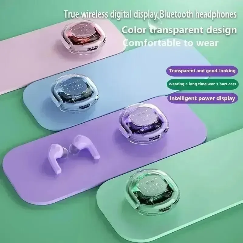 Wireless Bluetooth Stereo Earphones with Digital Display