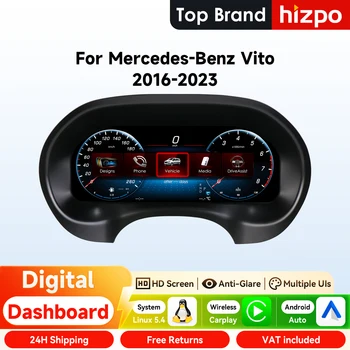 Panel de Instrumentos Digital para Automóvil Hizpo de 12.3 Pulgadas para Mercedes Benz Vito 2016-2023, Pantalla LCD, Cabina Virtual, Linux 1