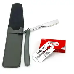 New Straight Edge Shaper Barber Razor Folding Shaving Knife ABS Handle Manual Shaver Classic