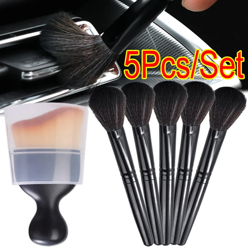 

Car Interior Detail Brush Dashboar Air Outlet Duster Soft Bristles Brushes Portable Small Ultra-Soft Brushes Car Accessories