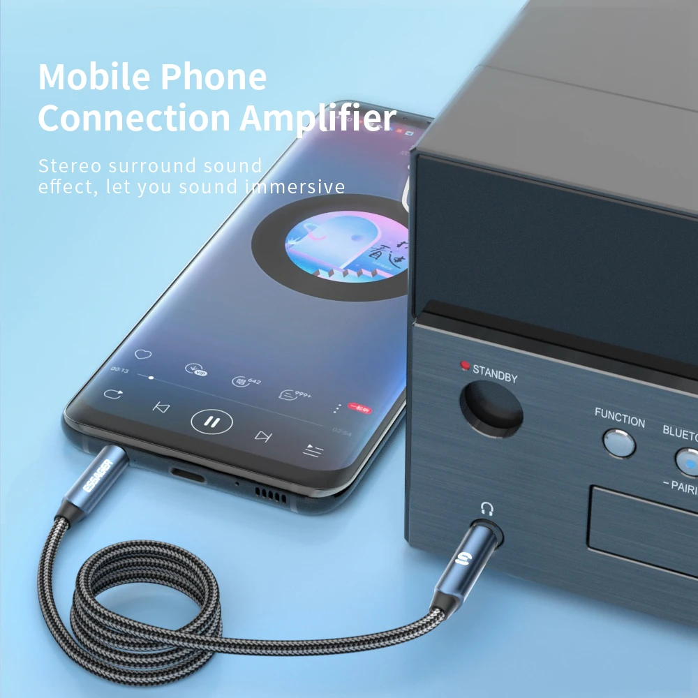ESSAGER Monster Aux ̺ Ŀ ̾ 3.5mm   ̺ (ڵ   )  - 3.5mm ڵ (Samsu )